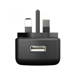 UK Mains Plug USB-A Adapter