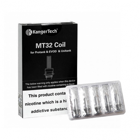 KangerTech Evod MT32 1.8 Ohm Coils (5-Pack)