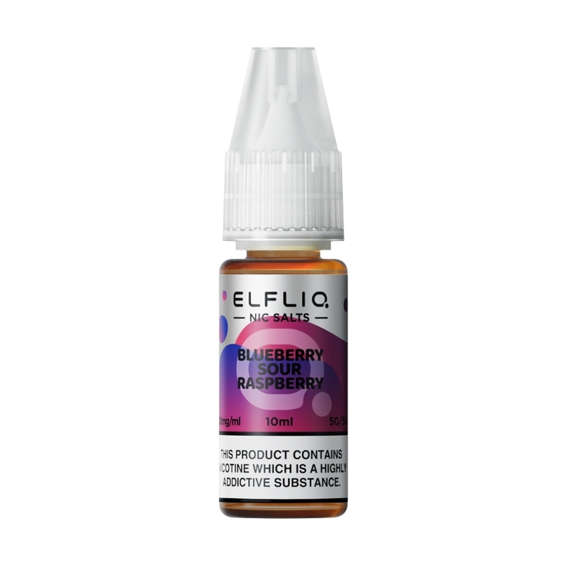 Elfliq Nic Salts Blueberry Sour Raspberry e-liquid bottle