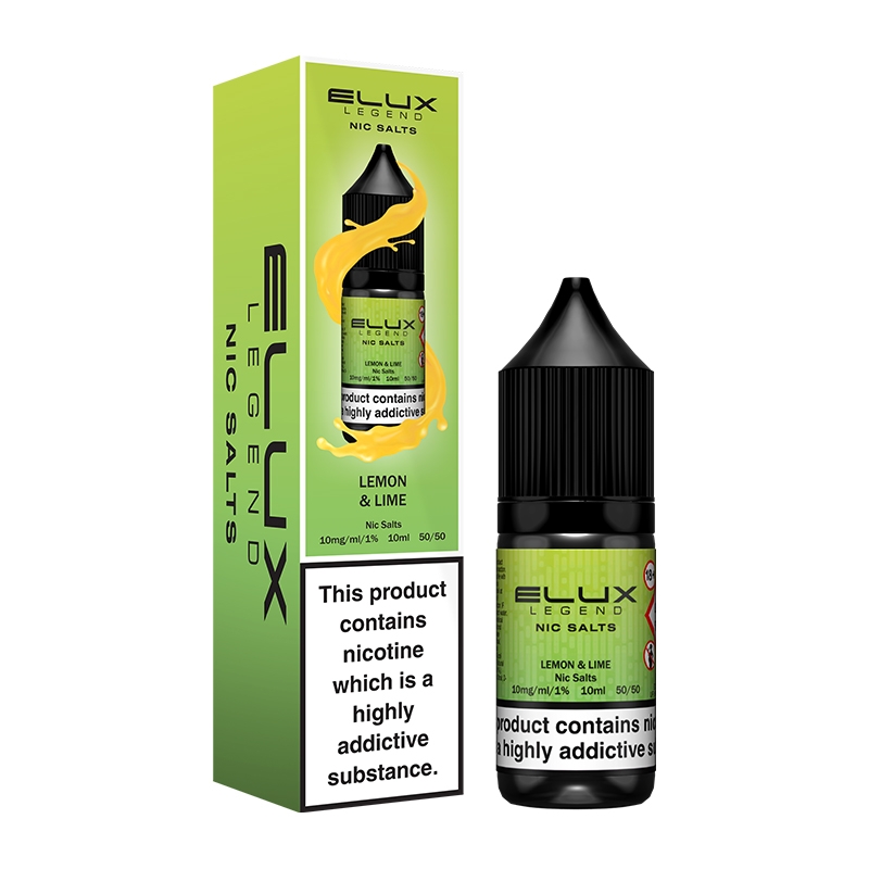 Elux Legend Nic Salts Lemon Lime e-liquid bottle