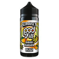 Seriously POD FILL 100ml Shortfill Flavour Banana Mandarin