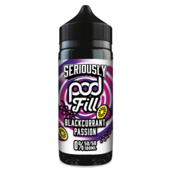 Seriously POD FILL 100ml Shortfill Flavour Blackcurrant Passion
