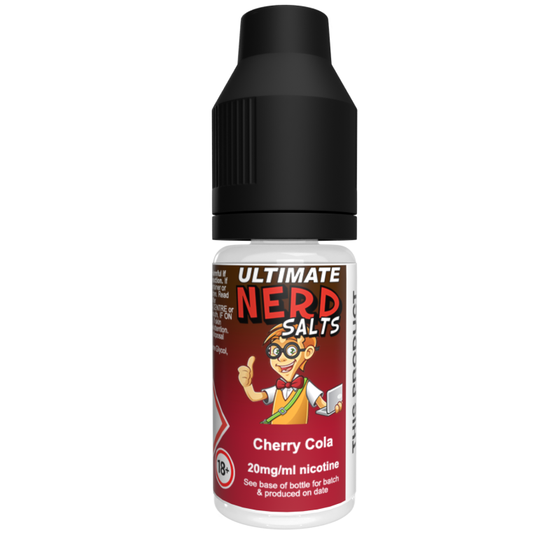 Ultimate Nerd Salts Cherry Cola e-liquid bottle