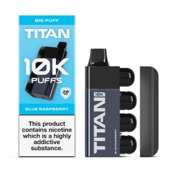 Titan 10k Big Puff Disposable Vape Kit Blue Raspberry