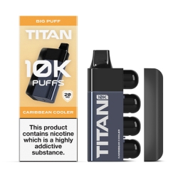 Titan 10k Big Puff Disposable Vape Kit Caribbean Cooler