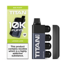 Titan 10k Big Puff Disposable Vape Kit Lemon Lime