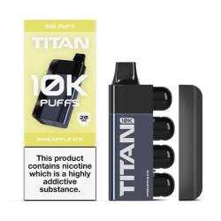 Titan 10k Big Puff Disposable Vape Kit Pineapple Ice