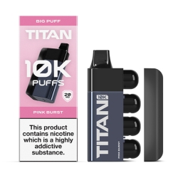 Titan 10k Big Puff Disposable Vape Kit Pink Burst