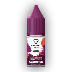 Crystal Clear Nic Salt E-liquid Passionfruit Orange Guava