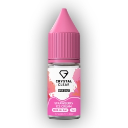 Crystal Clear Nic Salt E-liquid Strawberry Ice Cream