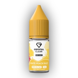 Crystal Clear Nic Salt E-liquid White Peach Razz