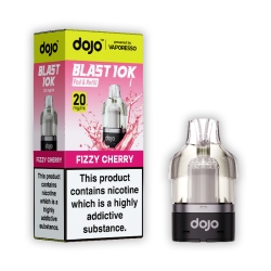 Vaporesso Dojo Blast 10K pods in Fizzy Cherry flavour.