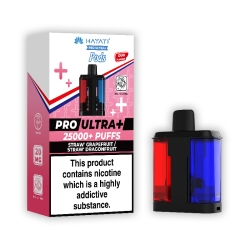 Hayati pro ultra plus pods, Strawberry Grapefruit and Straw' Dragonfruit flavour.