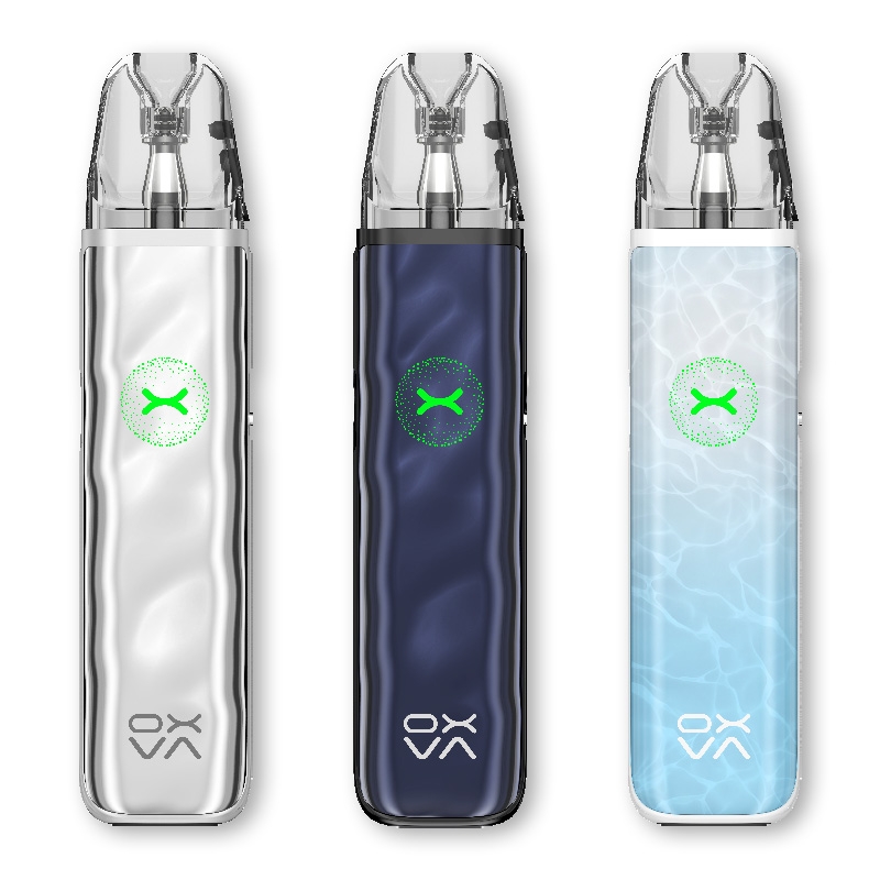 Oxva Xlim Go 2 Pod Kit shown side by side with multiple colour variants