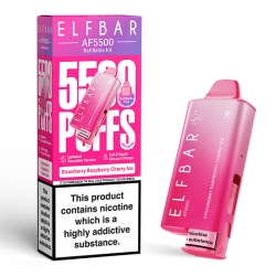 Elf Bar AF5500 Prefilled Pod Kit Strawberry Raspberry Cherry Ice