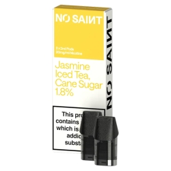NO SAINT Jasmine Iced Tea Cane Sugar Prefilled Pods 18mg (2-Pack)