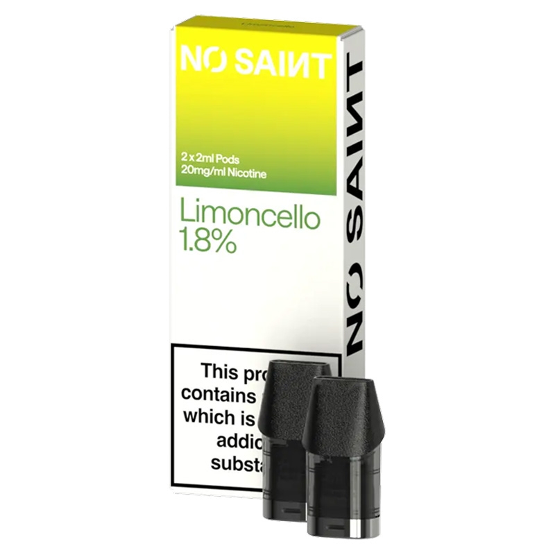 NO SAINT Limoncello Prefilled Pods 18mg (2-Pack)