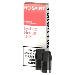 NO SAINT Lychee Nectar Prefilled Pods 18mg (2-Pack)