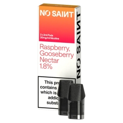 NO SAINT Raspberry Gooseberry Nectar Prefilled Pods 18mg (2-Pack)