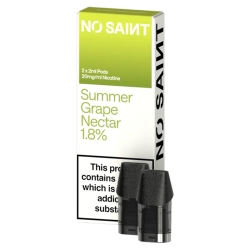 NO SAINT Summer Grape Nectar Prefilled Pods 18mg (2-Pack)
