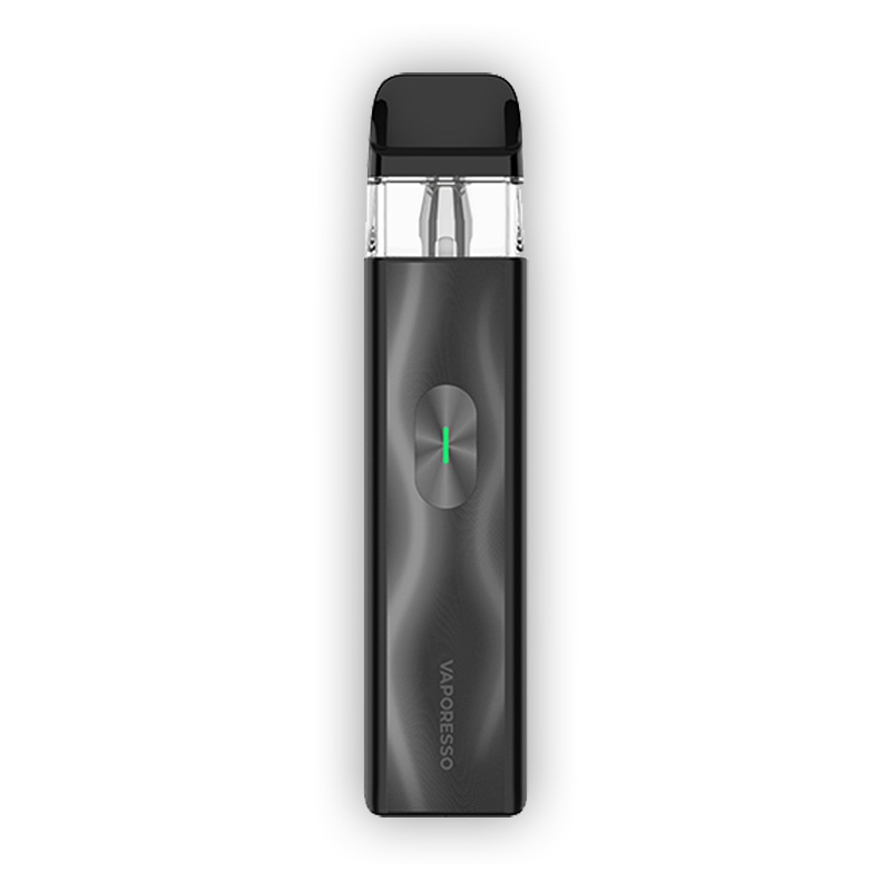 A black vaporesso xros 4 mini pod vape kit with dark shadow