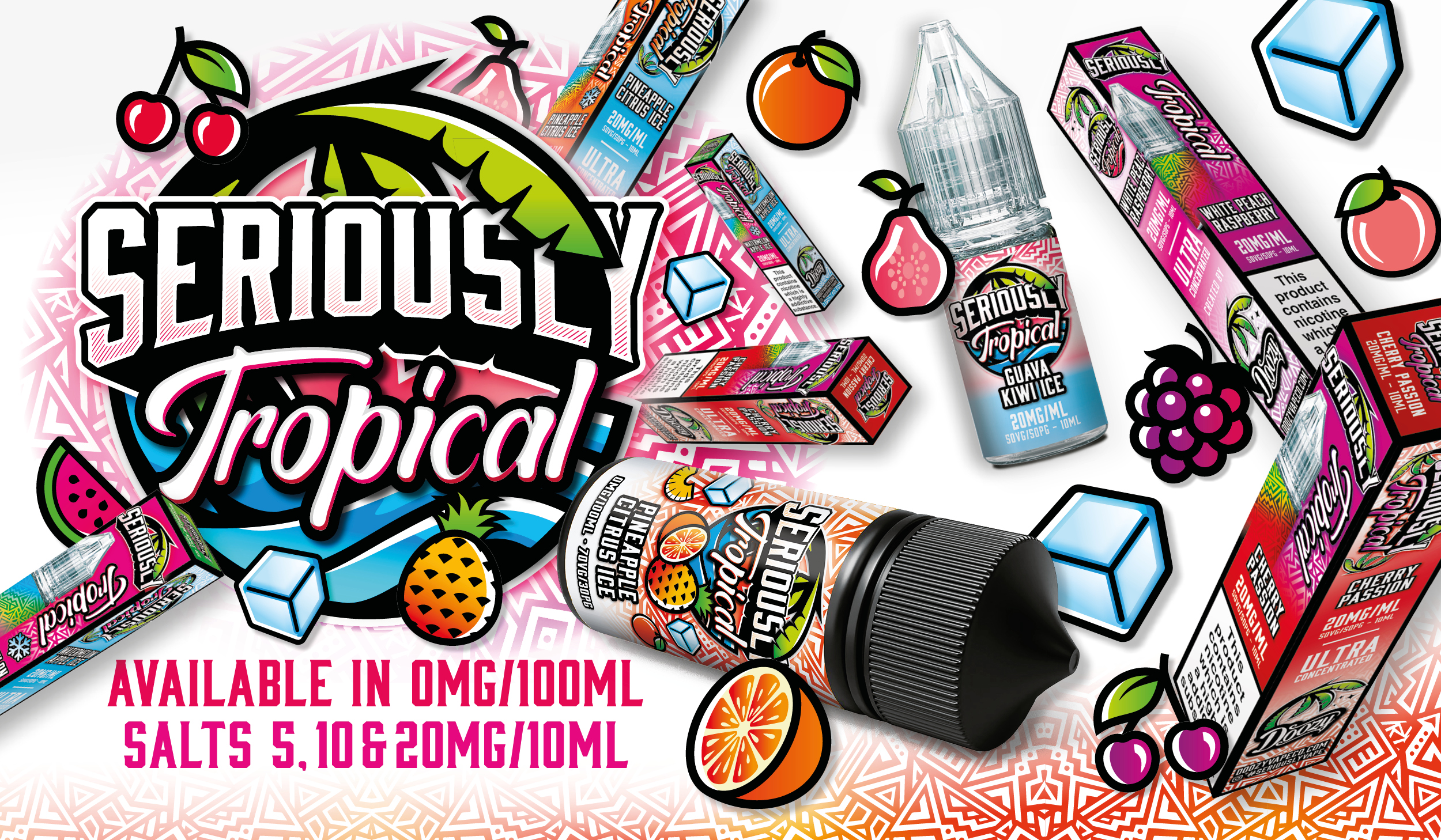 Seriously Tropical Range by Doozy Vape Co. Promotional Banner