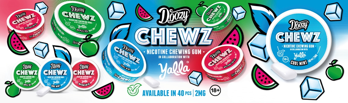 doozy chewz nicotine infused chewing gums