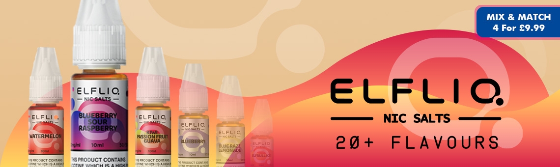 Shop ElfLiq Nic Salts by Elf Bar - 9 New Flavours Now In Stock